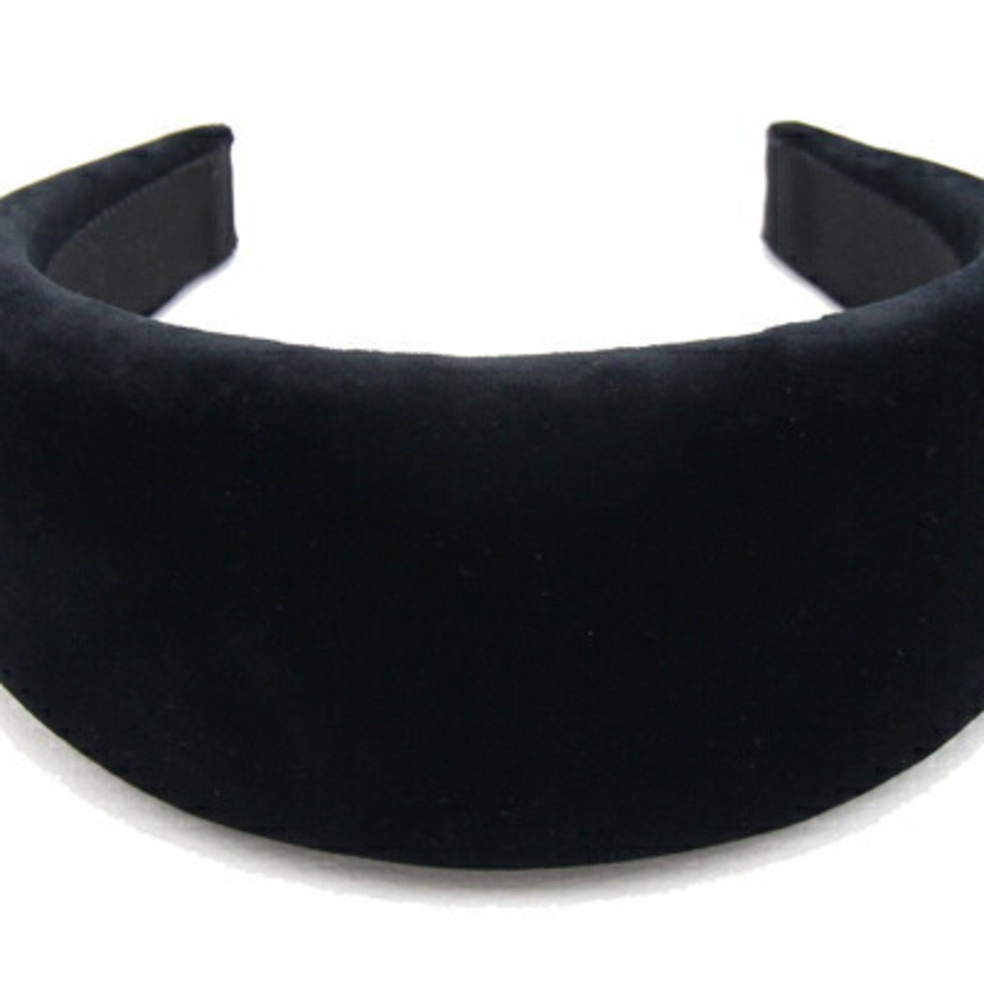 Prada Headband 1IH016 Black Velvet Head Hair Clip Women's PRADA