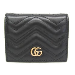 Gucci GG Marmont 466492 Women's Leather Wallet (bi-fold) Black