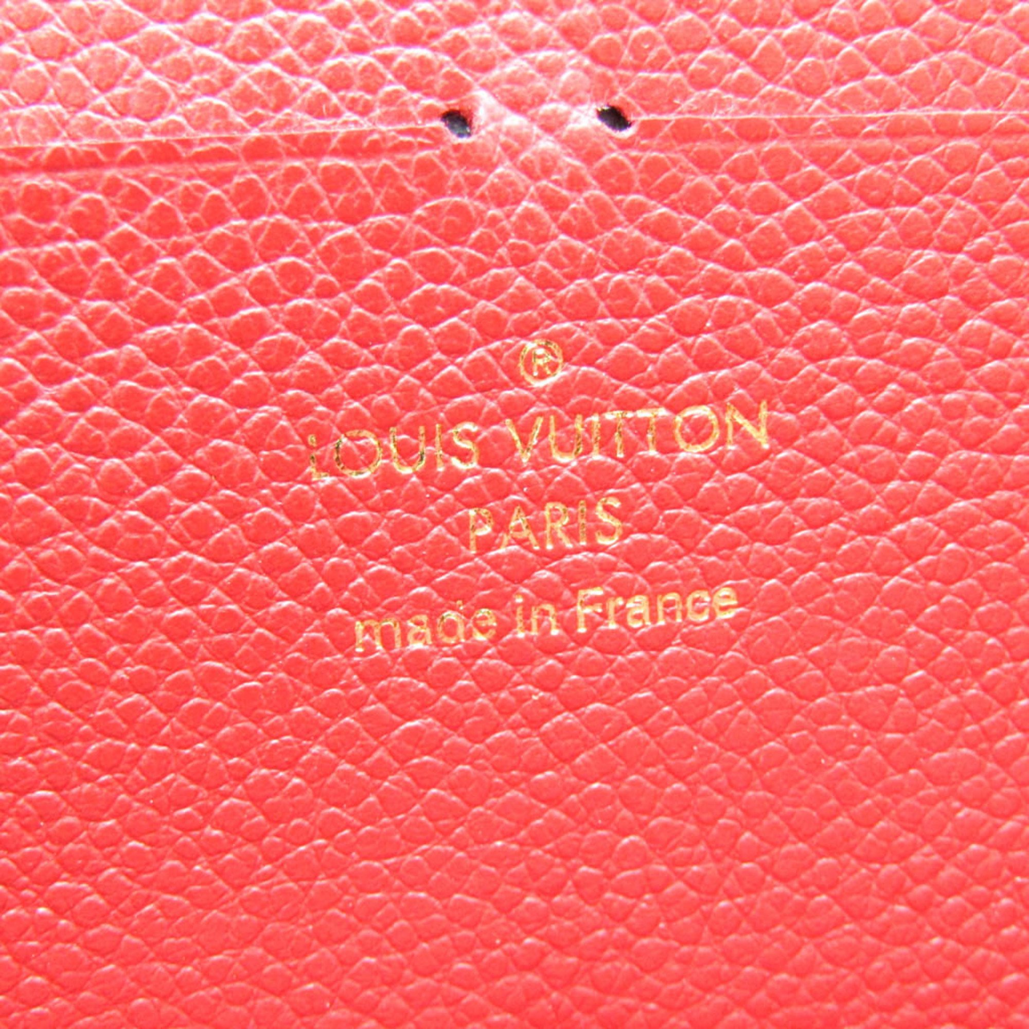 Louis Vuitton Monogram Empreinte Clemence Wallet M60169 Women's Monogram Empreinte Long Wallet (bi-fold) Cerise