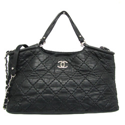 Chanel Wild Stitch Women's Leather Handbag,Shoulder Bag Black