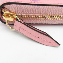 Gucci Valentines Day Cherry Strawberry Print 456117 Women's Leather Long Wallet (bi-fold) Light Pink,Purple