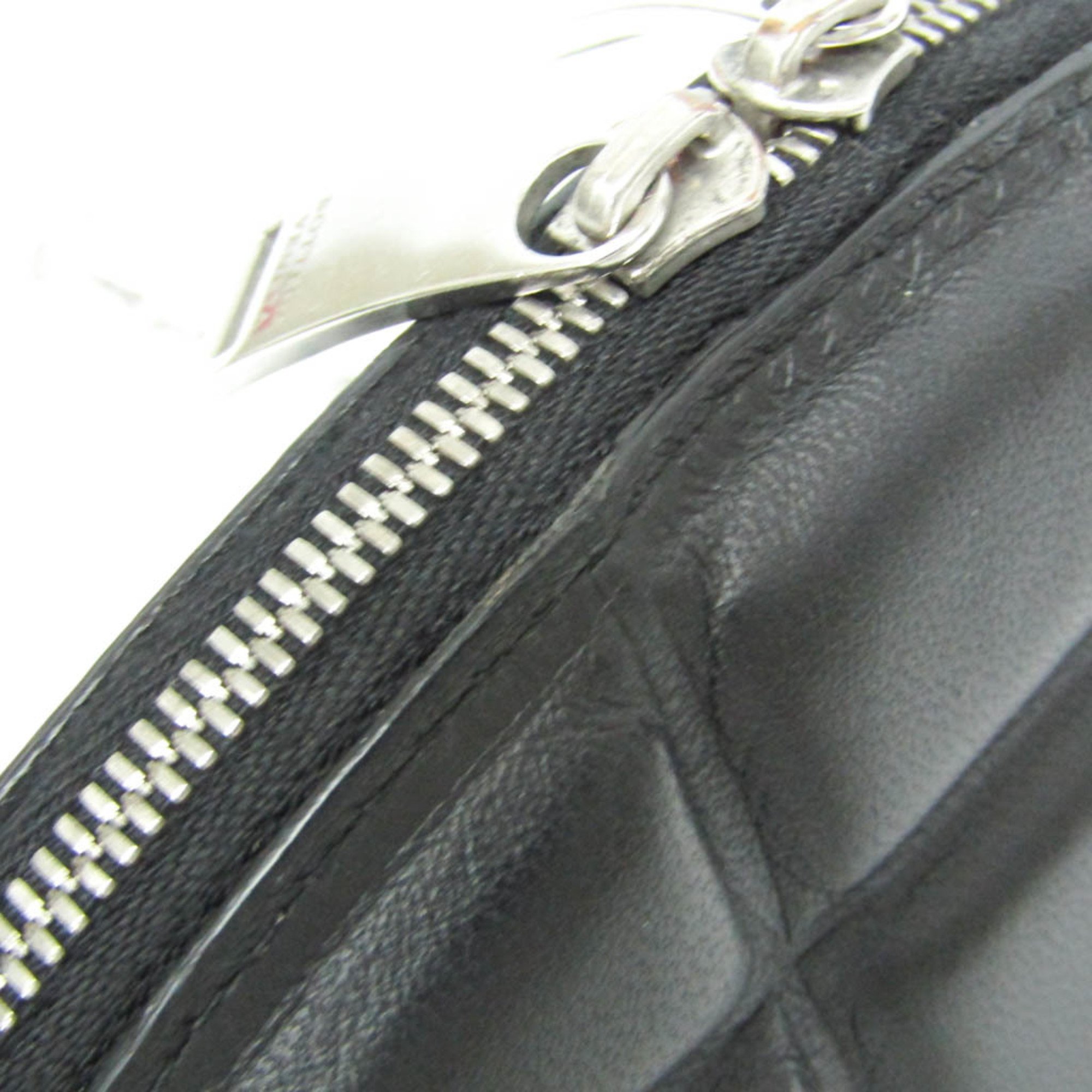 Bottega Veneta Padded Mini Half Moon 593165 Women's Leather Shoulder Bag Black