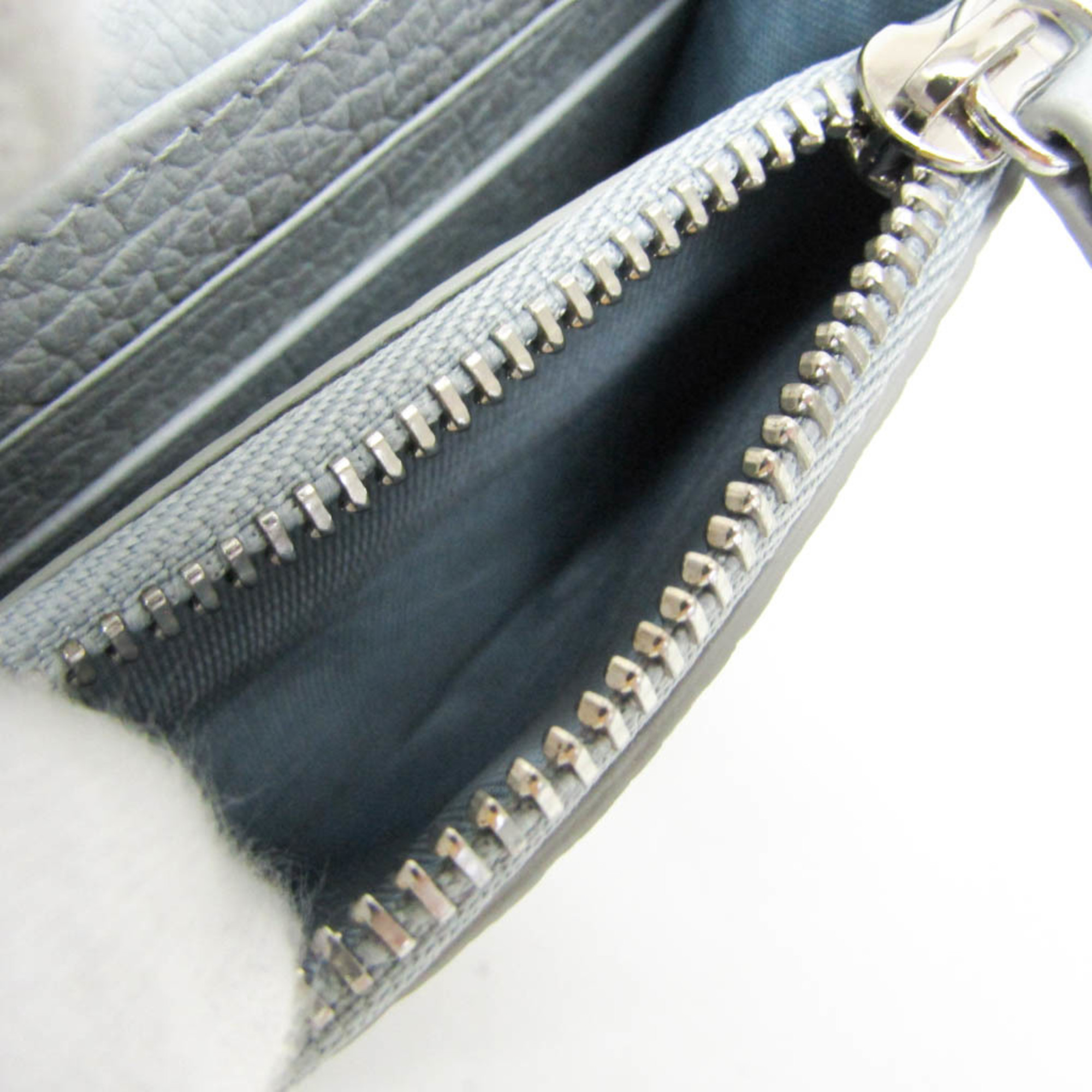 Maison Margiela SA3UI0009 Women's Leather Chain/Shoulder Wallet Light Blue