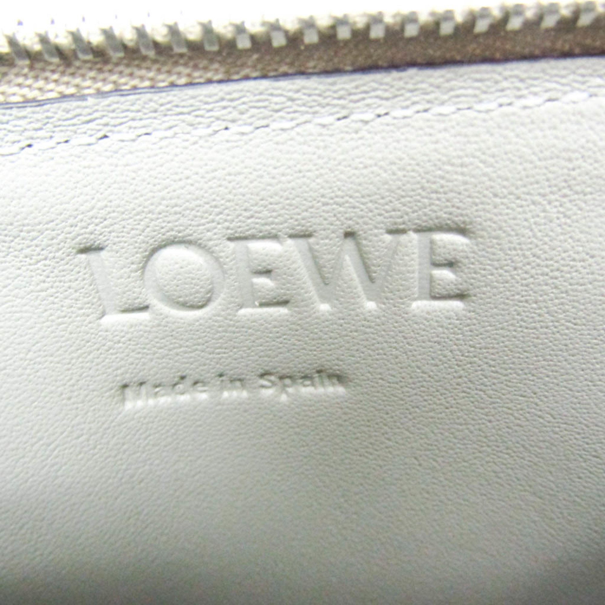 Loewe Coin Card Holder C660Z40X04 Leather Card Case Grayish,Light Brown