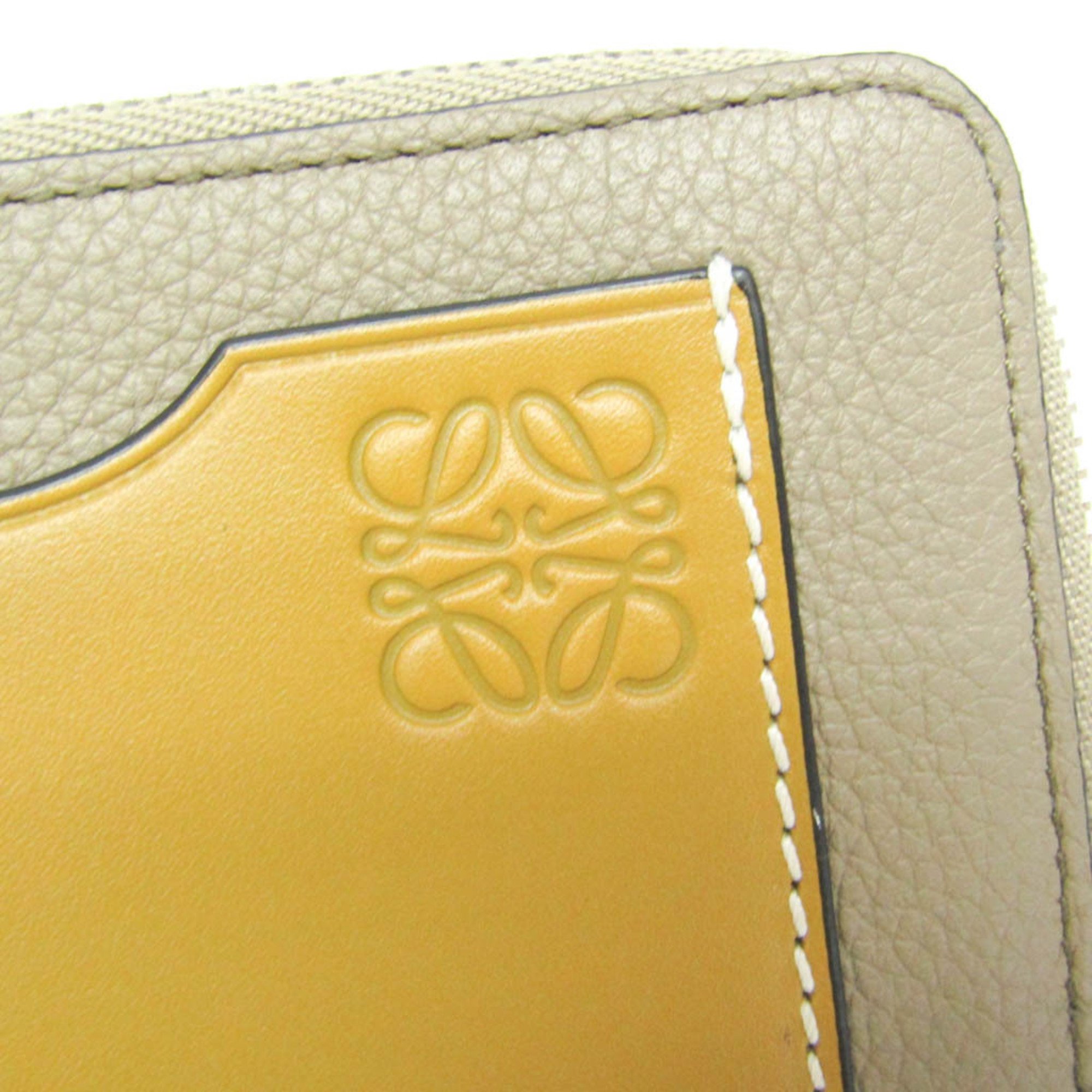 Loewe Coin Card Holder C660Z40X04 Leather Card Case Grayish,Light Brown