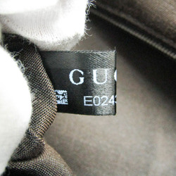 Gucci GG Canvas 388919 Women's Canvas,Leather Handbag Beige,Dark Brown