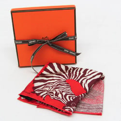 Hermes CARRE NANO CARRE20 Zebra Pegasus Women's Silk Scarf Multi-color,Red Color