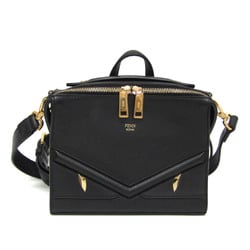 Fendi Monster Eye Mini Louis 7M0238 Women's Leather Handbag,Shoulder Bag Black