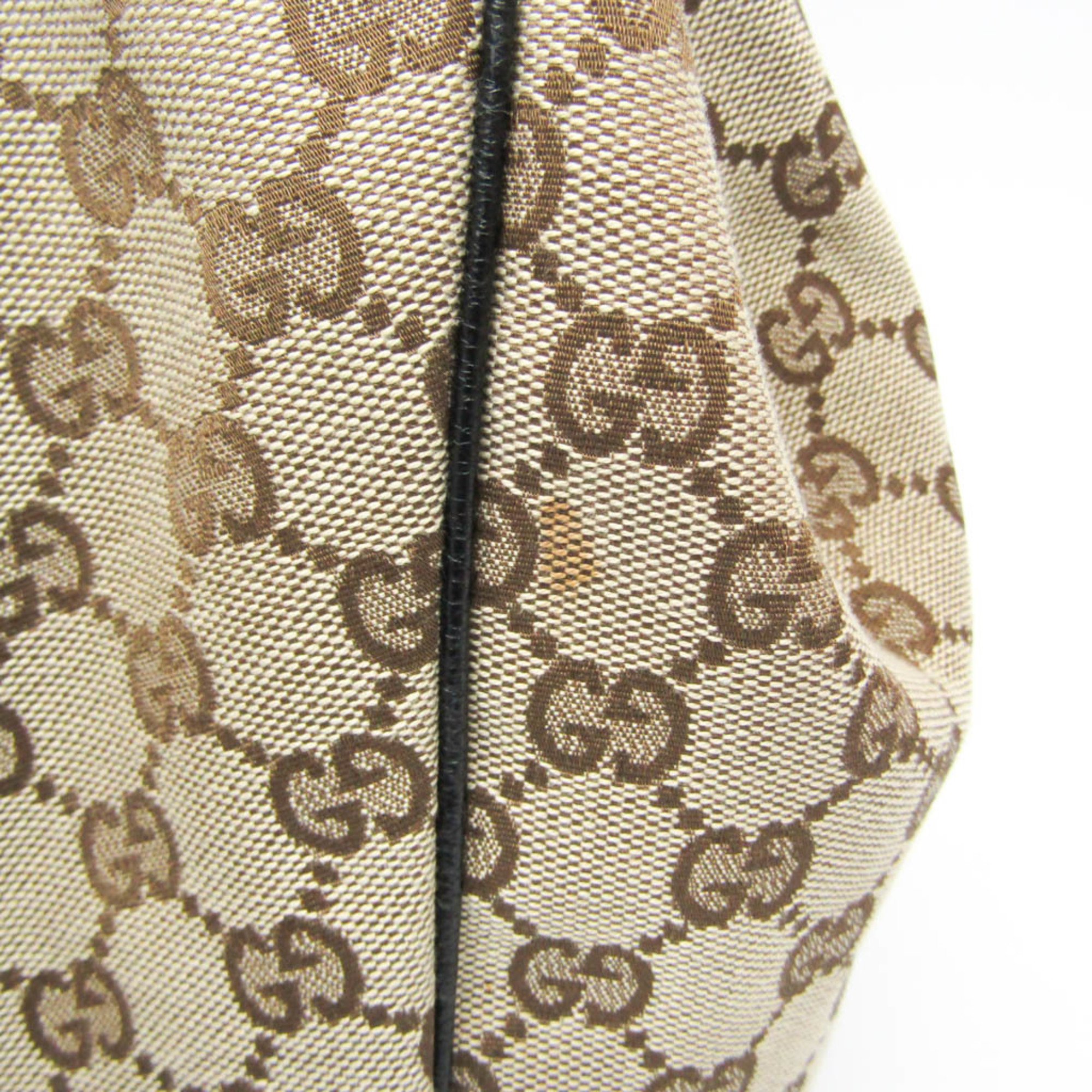 Gucci Sukey 211943 Women's Leather,GG Canvas Handbag Beige,Black,Brown