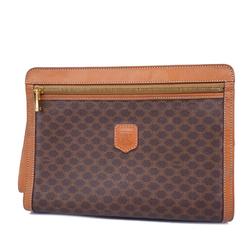 Celine clutch bag in brown macadam leather for men