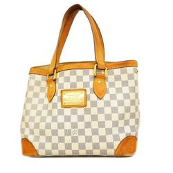 Louis Vuitton Tote Bag Damier Azur Hampstead PM N51207 White Women's