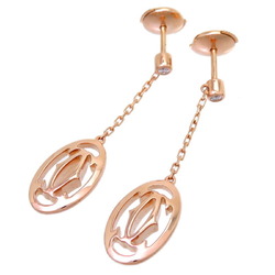 Cartier 750PG Double C Ladies Earrings B8043600 750 Pink Gold