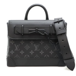 Louis Vuitton Steamer PM Women's and Men's Handbag M46953 Monogram Eclipse Black