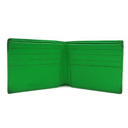 Bottega Veneta Intrecciato Compact Wallet for Women and Men, Bi-fold Wallet, Calfskin, Paraquito (Green)