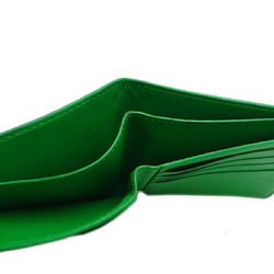 Bottega Veneta Intrecciato Compact Wallet for Women and Men, Bi-fold Wallet, Calfskin, Paraquito (Green)