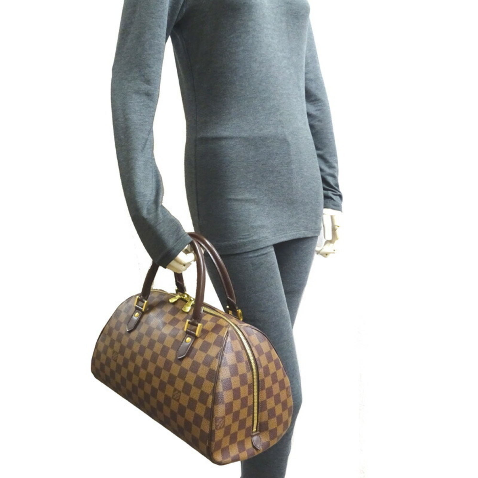 Louis Vuitton Rivera MM Women's Handbag N41434 Damier Ebene