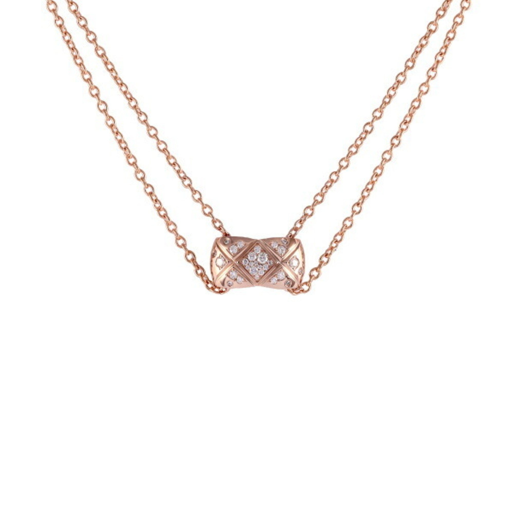 Chanel Coco Crush K18PG Pink Gold Necklace J364474