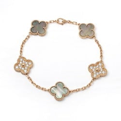 Van Cleef & Arpels Alhambra Bracelet 5 Motifs K18 Rose Gold J381225