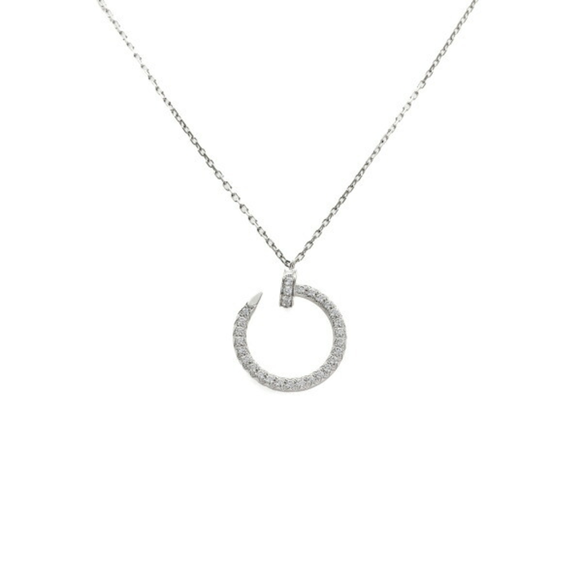 Cartier Juste un Clou K18WG White Gold Necklace J381224