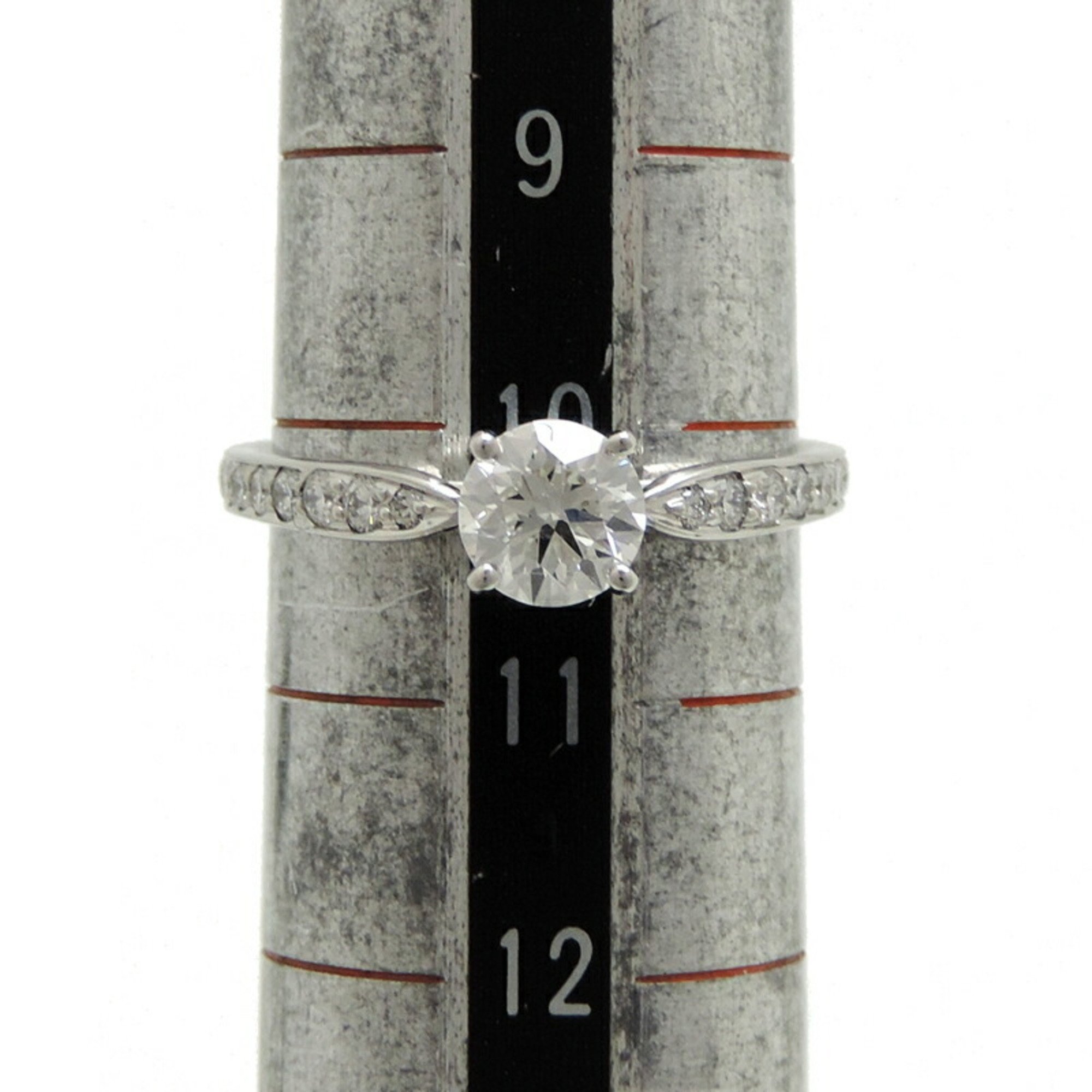 Tiffany Harmony Round Brilliant Engagement 0.56ct Ladies Ring 66651 Pt950 Platinum Size 10