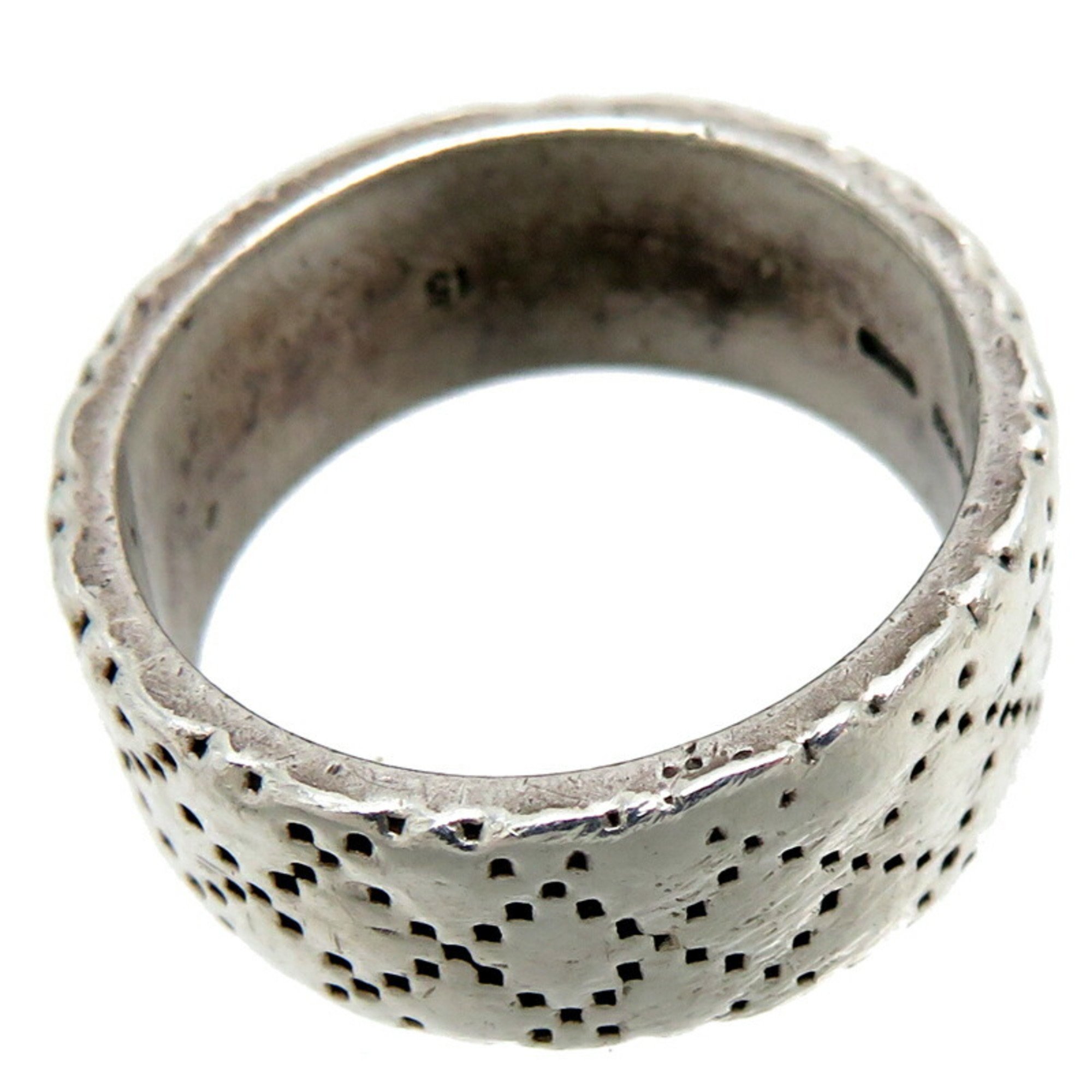Gucci SV925 Diamante Men's Ring, Silver 925, Size 15
