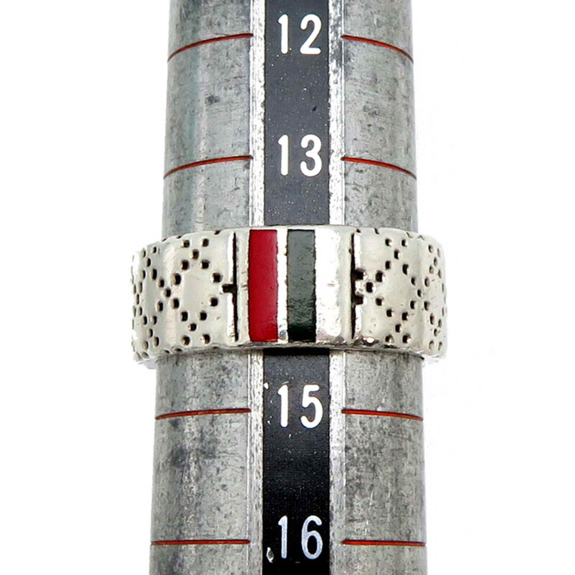 Gucci SV925 Diamante Men's Ring, Silver 925, Size 15