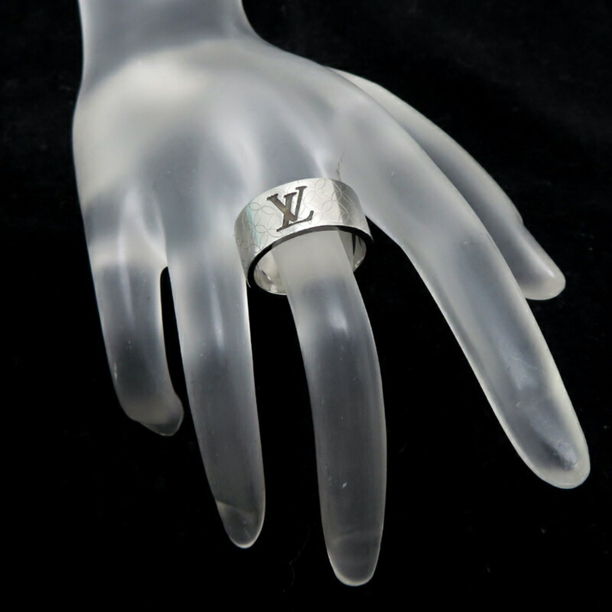 Louis Vuitton #XS Berg Champs Elysees Men's Ring, Metal, Size 16