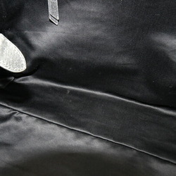 Miu Miu Miu Tote Bag 5BG147 Silver Black Sequin Leather Shopper Women's MIUMIU
