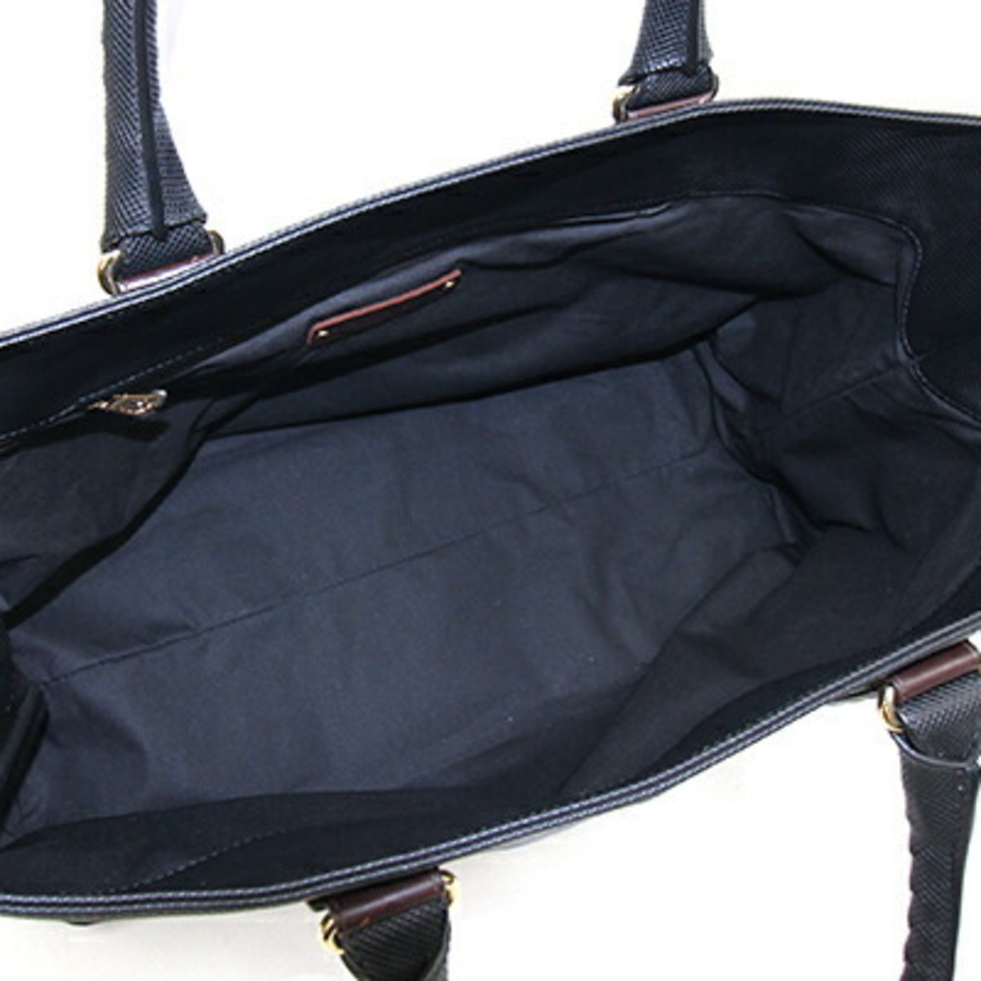 Bottega Veneta Tote Bag Intrecciato Marco Polo 222498 Black Brown PVC Leather Men's Women's BOTTEGA VENETA