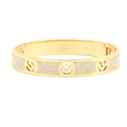 Fendi Bracelet F is 8AH5406 Gold Metal Crystal S Size Bangle Women's FENDI