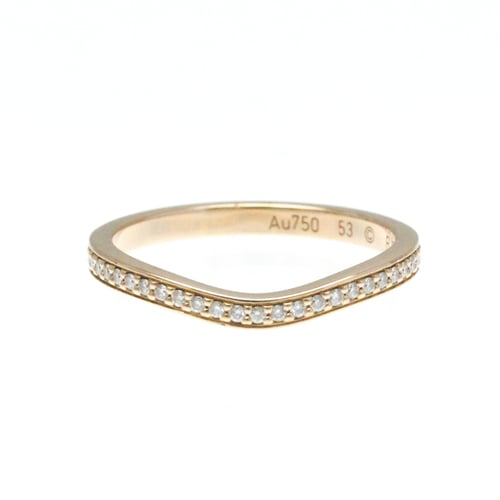 Cartier Ballerina Wedding Ring Pink Gold (18K) Fashion Diamond Band Ring Pink Gold