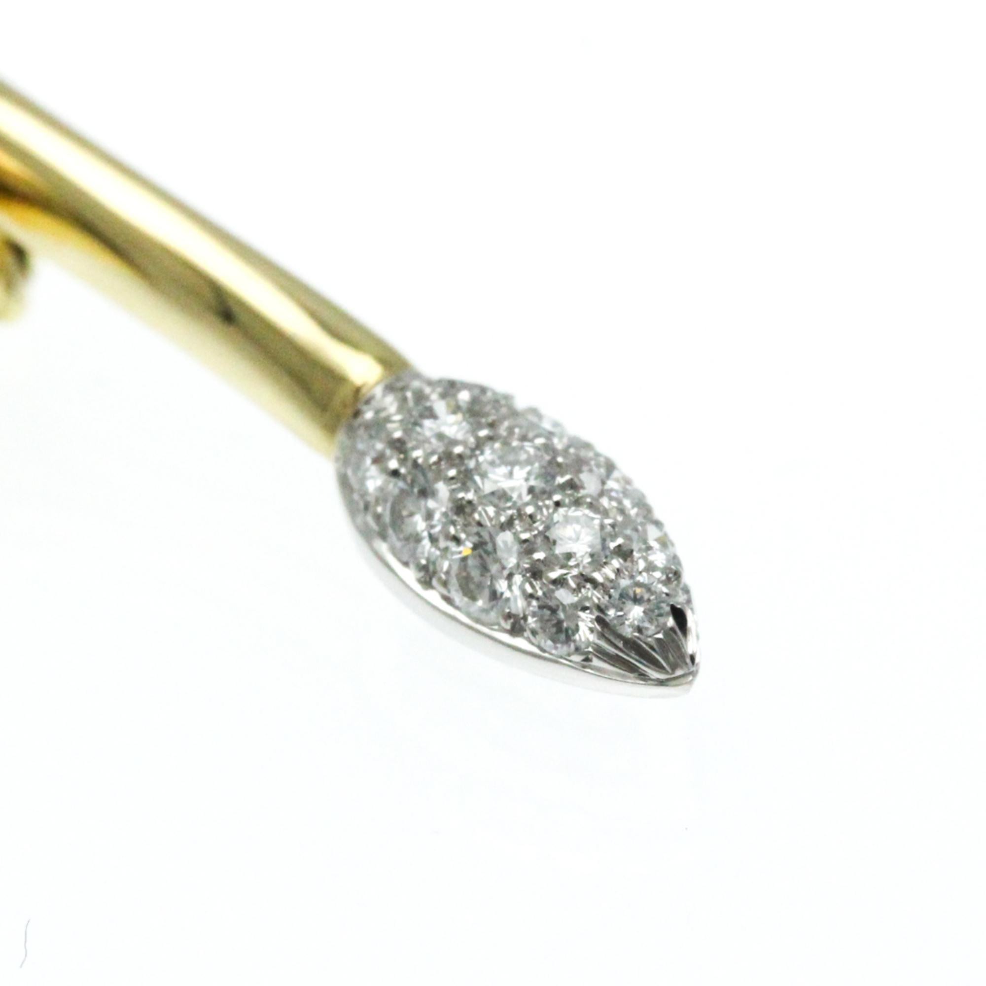 Tiffany Leaf Motif Diamond Brooch Platinum,Yellow Gold (18K) Diamond Brooch Gold,Silver