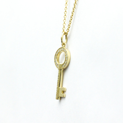 Tiffany Modern Key Necklace Yellow Gold (18K) Diamond Men,Women Fashion Pendant Necklace (Gold)