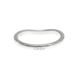 Cartier Ballerina Wedding Ring Platinum Fashion No Stone Band Ring Silver