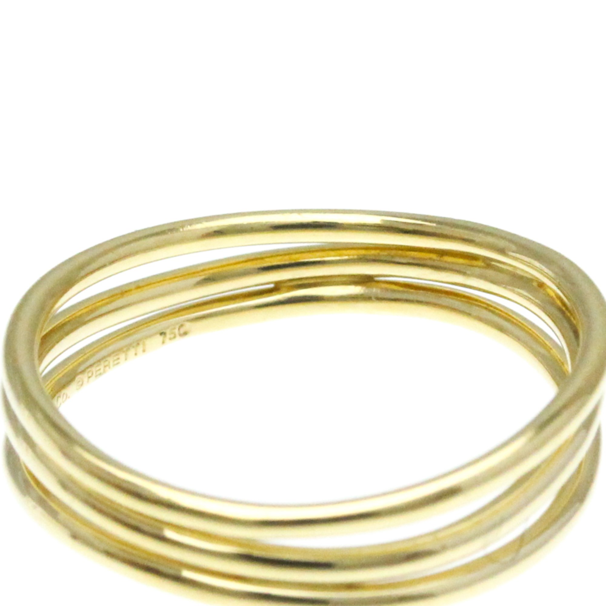 Tiffany Wave Ring Yellow Gold (18K) Fashion No Stone Band Ring Gold