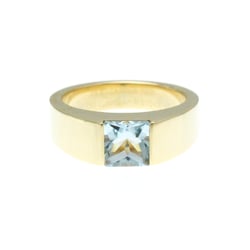 Cartier Tank Ring Yellow Gold (18K) Fashion Aquamarine Band Ring Gold