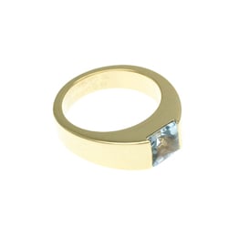 Cartier Tank Ring Yellow Gold (18K) Fashion Aquamarine Band Ring Gold