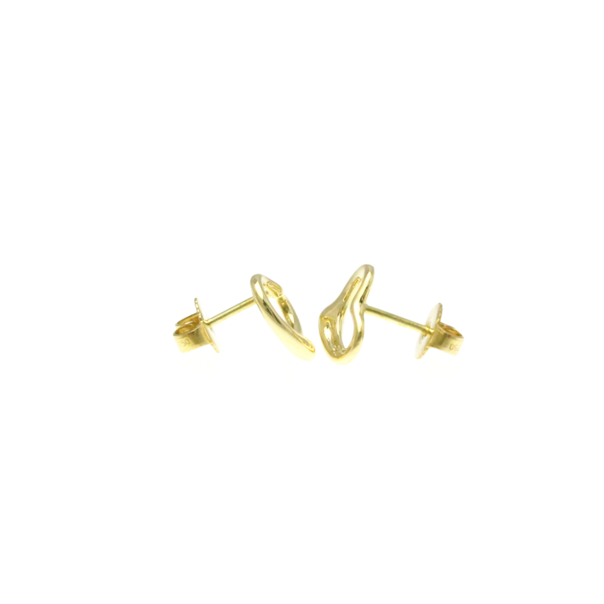 Tiffany Open Heart Yellow Gold (18K) Stud Earrings