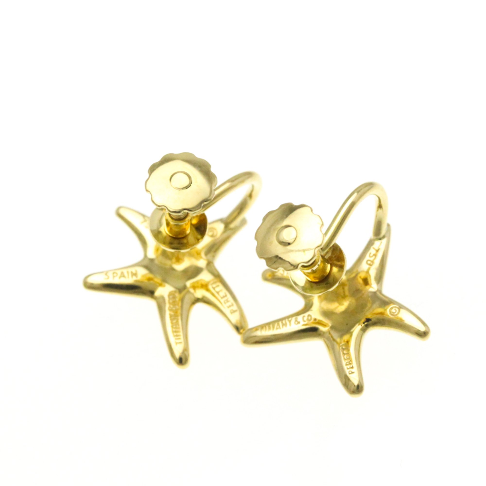 Tiffany Starfish Earrings No Stone Yellow Gold (18K) Clip Earrings Gold