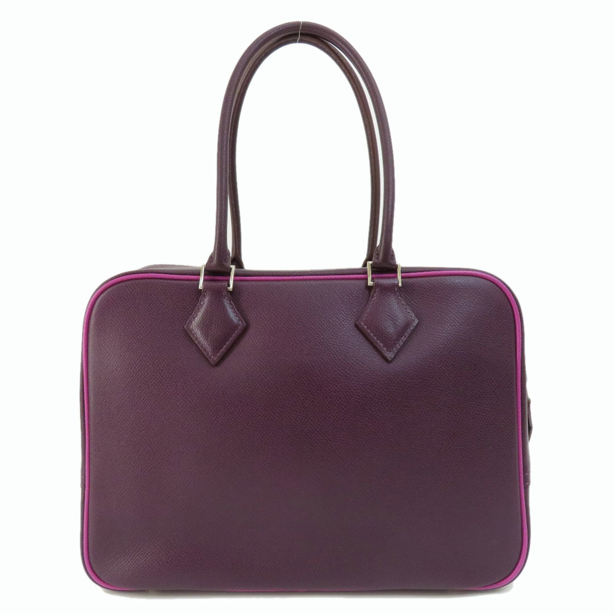 Hermes Plume 28 Purple Handbag Epson Women's HERMES