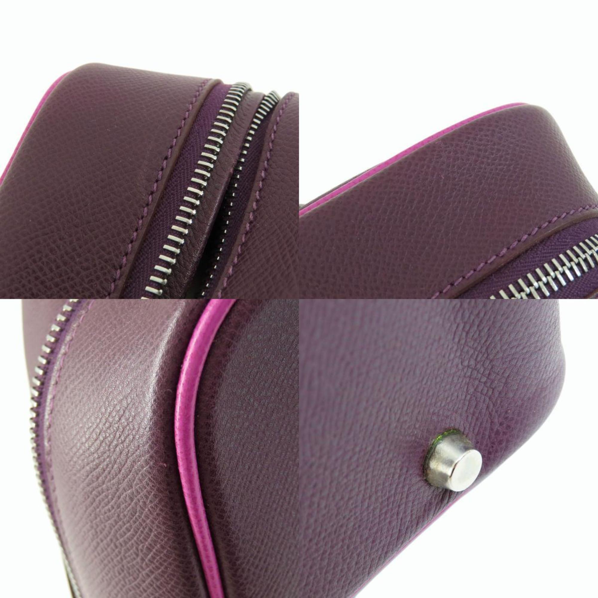 Hermes Plume 28 Purple Handbag Epson Women's HERMES