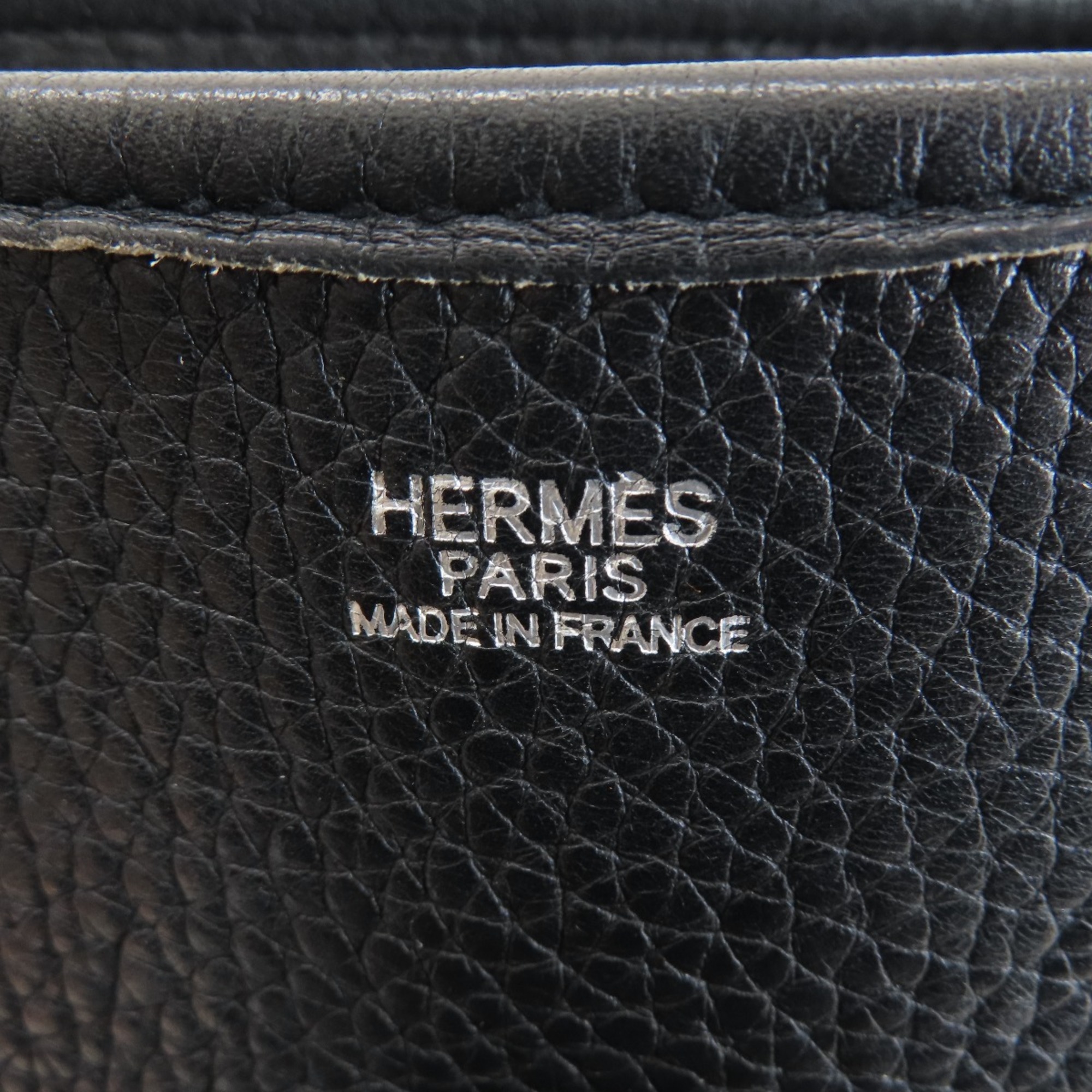 Hermes Evelyn 2 GM Black Tote Bag Taurillon Women's HERMES