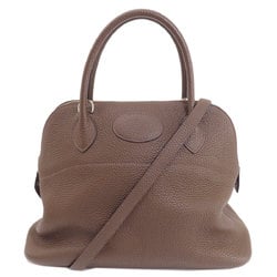 Hermes Bolide 31 Brown Handbag Taurillon Women's HERMES