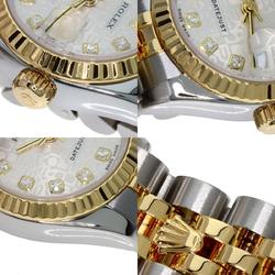 Rolex 179173G Datejust 10P Diamond Watch Stainless Steel/SSxK18YG Ladies ROLEX