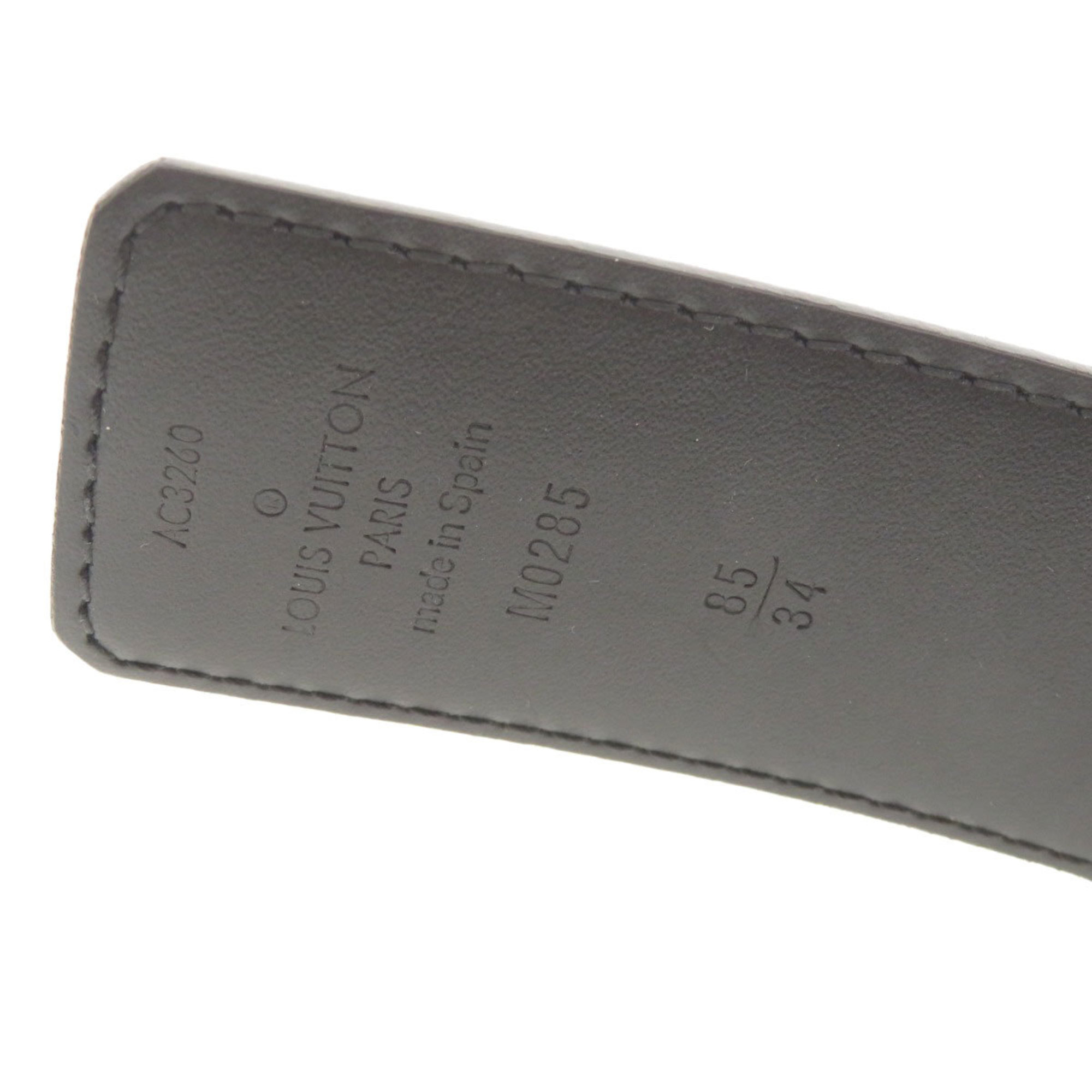 Louis Vuitton M0285 Santur LV Initial Monogram Eclipse 85cm Belt Men's LOUIS VUITTON