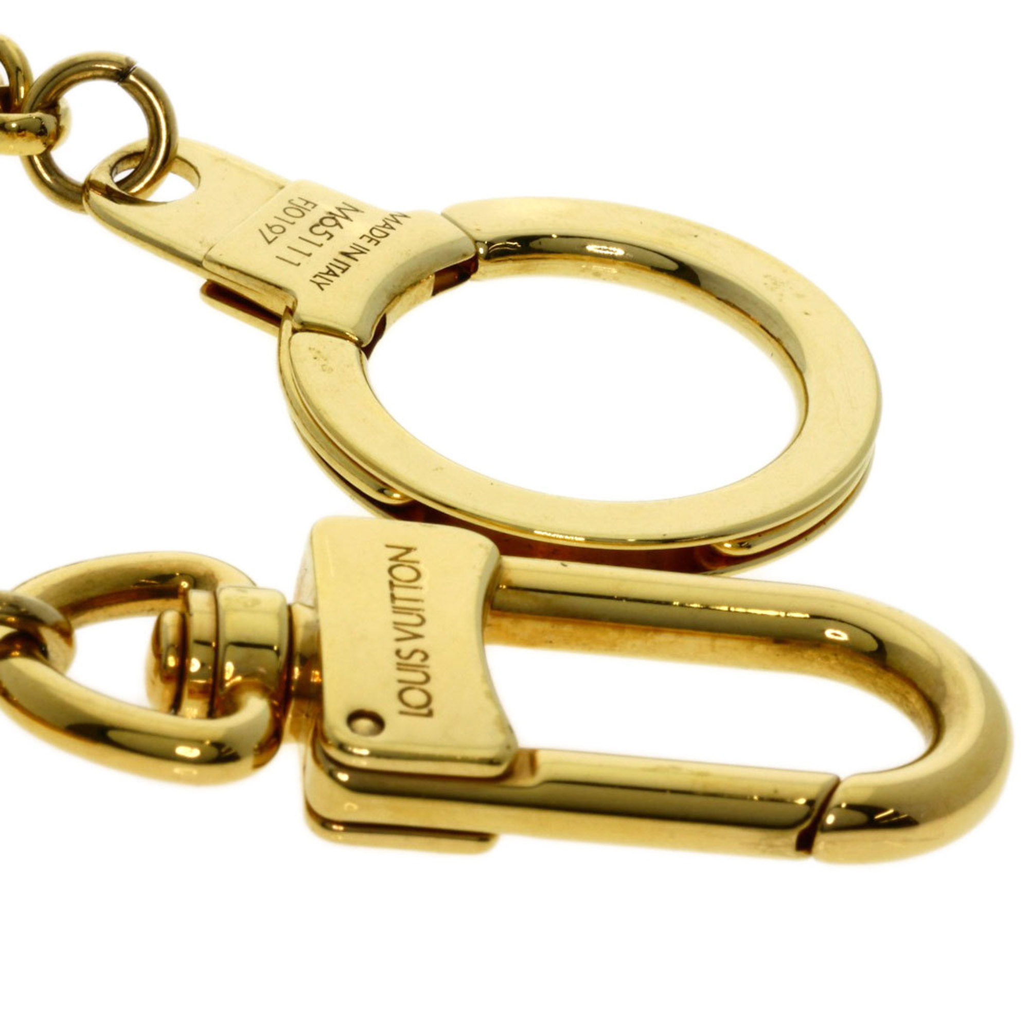 Louis Vuitton M65111 Bag Charm Chain Fool Toe Monogram Keychain Women's LOUIS VUITTON