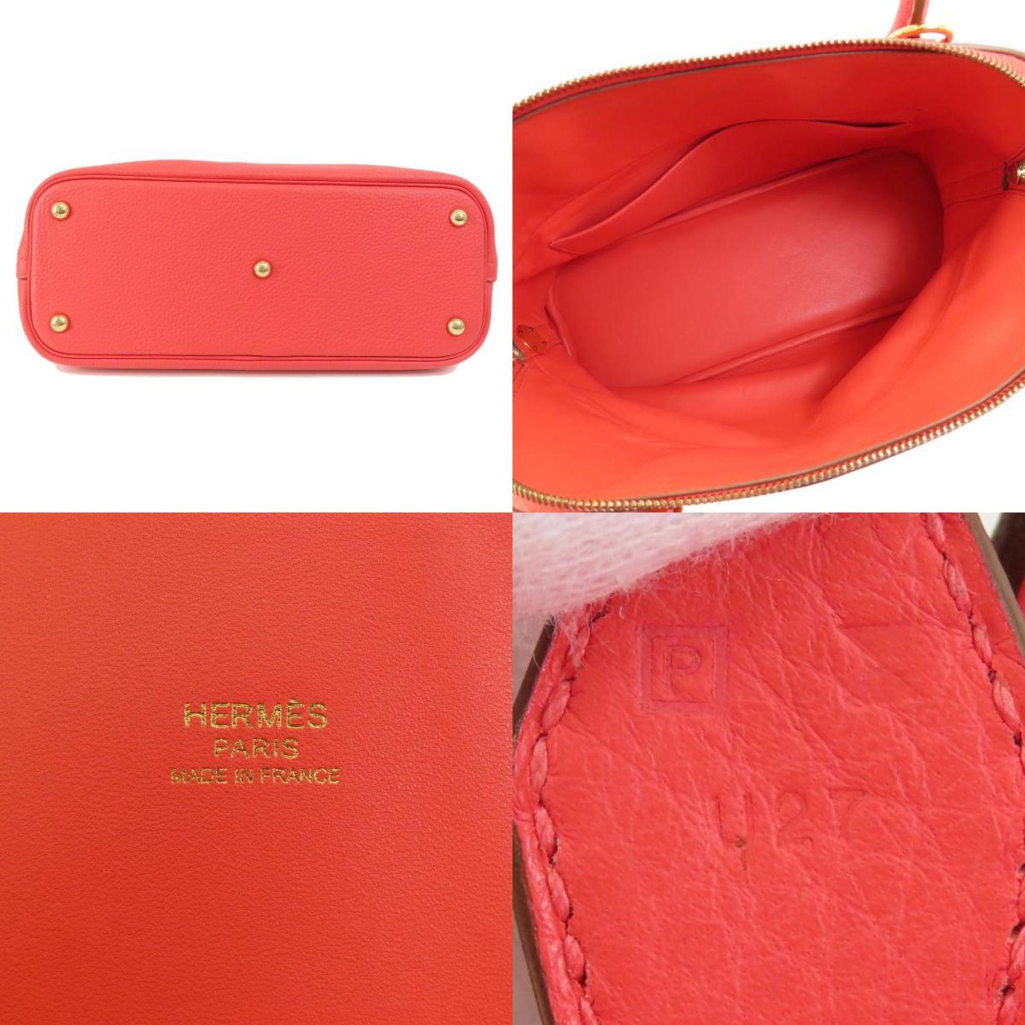 Hermes Bolide 31 Pink Handbag Taurillon Women's HERMES