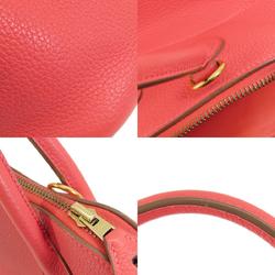 Hermes Bolide 31 Pink Handbag Taurillon Women's HERMES