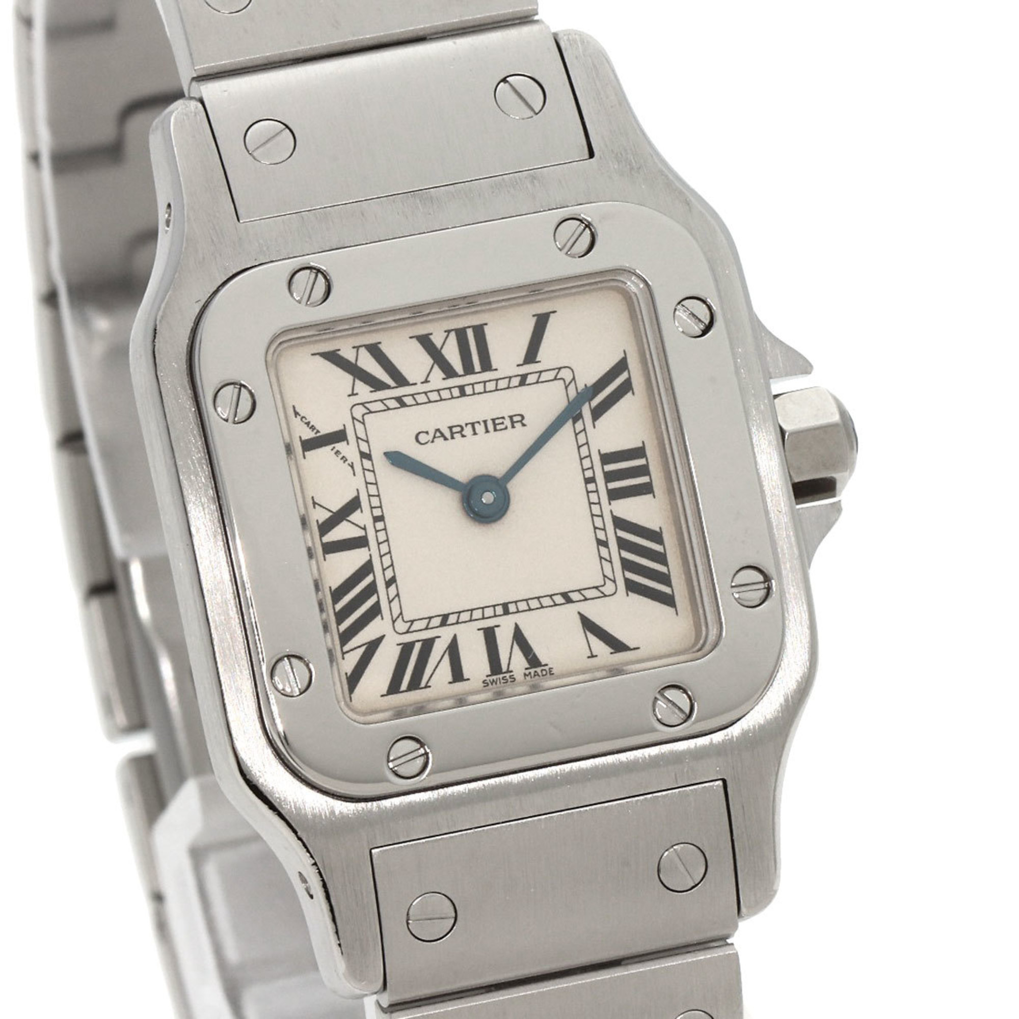 Cartier W20056D6 Santos Galbe SM Manufacturer Complete Watch Stainless Steel/SS Ladies CARTIER