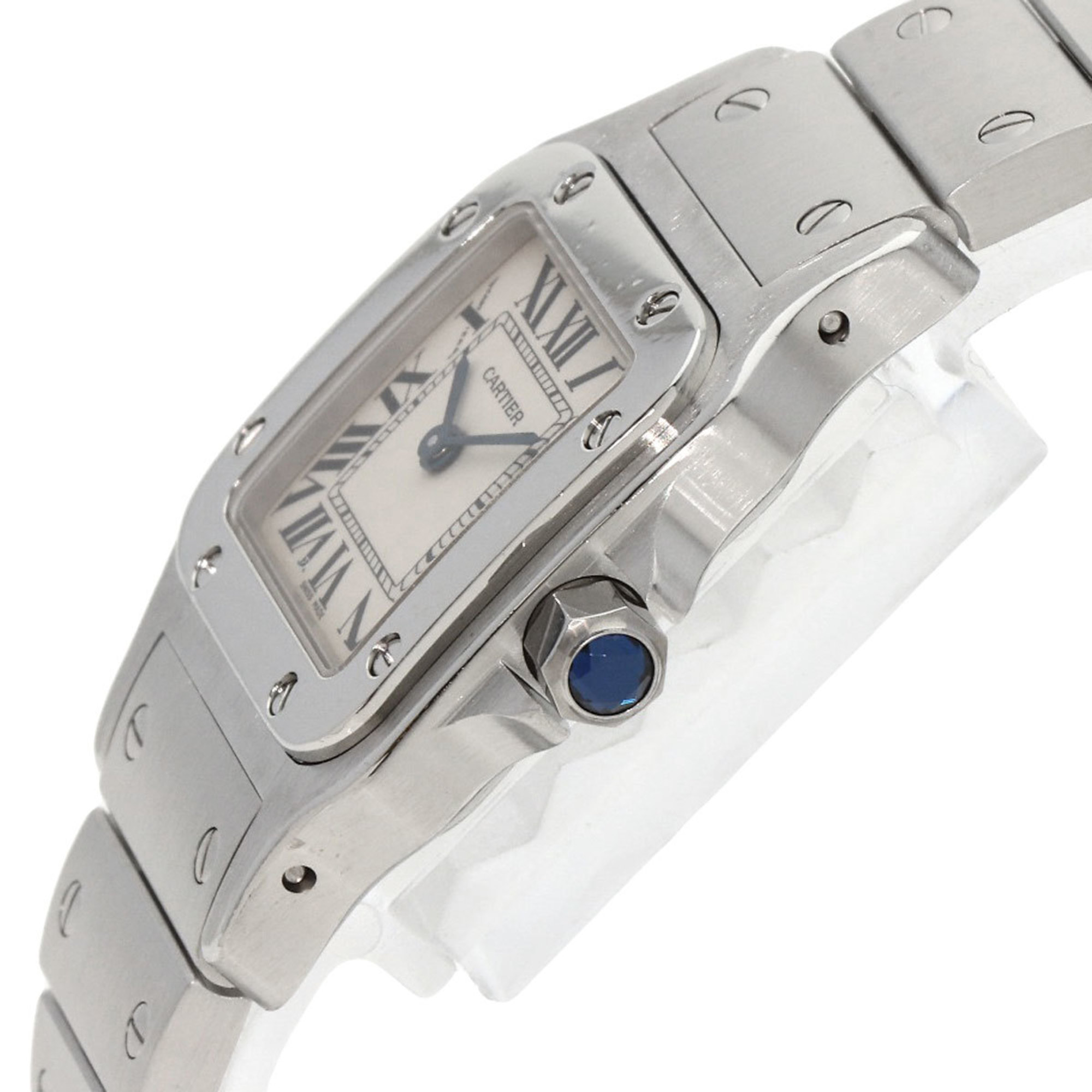 Cartier W20056D6 Santos Galbe SM Manufacturer Complete Watch Stainless Steel/SS Ladies CARTIER
